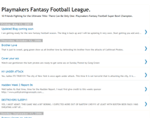 Tablet Screenshot of playmakersffl.blogspot.com