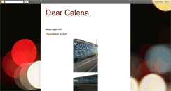 Desktop Screenshot of dearcalena.blogspot.com