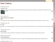 Tablet Screenshot of dearcalena.blogspot.com