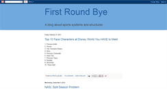Desktop Screenshot of firstroundbye.blogspot.com