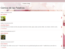 Tablet Screenshot of canticopalabras.blogspot.com