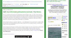 Desktop Screenshot of lasensibilidadqumicaambientalymltiple.blogspot.com