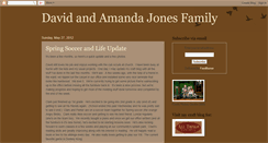 Desktop Screenshot of davidandamandajonesfamily.blogspot.com