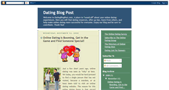 Desktop Screenshot of datingblogpost.blogspot.com