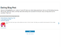 Tablet Screenshot of datingblogpost.blogspot.com