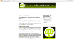 Desktop Screenshot of escueladeinversiones.blogspot.com