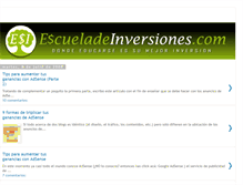 Tablet Screenshot of escueladeinversiones.blogspot.com