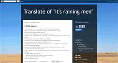 Desktop Screenshot of its-raining-men.blogspot.com