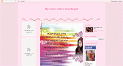 Desktop Screenshot of mycutelittleboutique.blogspot.com