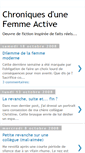 Mobile Screenshot of chroniques-femme-active.blogspot.com