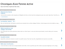 Tablet Screenshot of chroniques-femme-active.blogspot.com