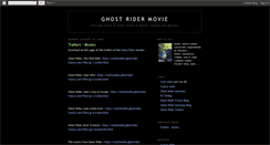 Desktop Screenshot of ghost-rider-movie.blogspot.com