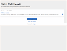 Tablet Screenshot of ghost-rider-movie.blogspot.com