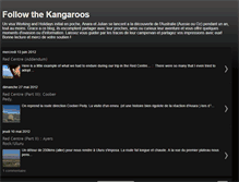 Tablet Screenshot of followthekangaroos.blogspot.com