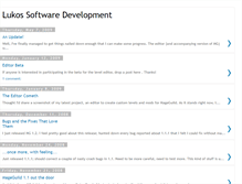Tablet Screenshot of lukosdev.blogspot.com