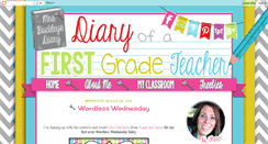 Desktop Screenshot of diaryfirstgradeteacher.blogspot.com