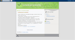 Desktop Screenshot of luchandoporlosderechos.blogspot.com