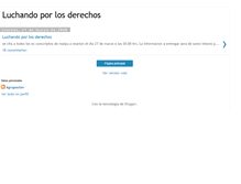 Tablet Screenshot of luchandoporlosderechos.blogspot.com