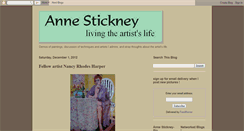 Desktop Screenshot of annestickneyart.blogspot.com