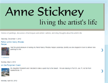 Tablet Screenshot of annestickneyart.blogspot.com