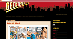 Desktop Screenshot of geek-tropolis.blogspot.com