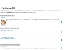 Tablet Screenshot of iswallowedit.blogspot.com