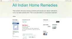 Desktop Screenshot of allindianhomeremedies.blogspot.com