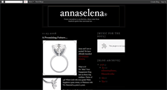 Desktop Screenshot of annaselena.blogspot.com