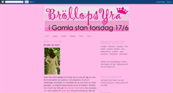 Desktop Screenshot of brollopsyragamlastan.blogspot.com