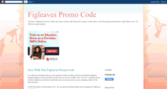 Desktop Screenshot of figleavespromocode.blogspot.com