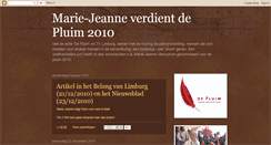 Desktop Screenshot of marie-jeanneverdientdepluim.blogspot.com