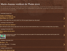 Tablet Screenshot of marie-jeanneverdientdepluim.blogspot.com