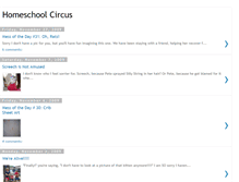 Tablet Screenshot of homeschoolcircus.blogspot.com