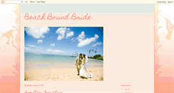 Desktop Screenshot of beachboundbride.blogspot.com