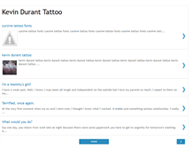 Tablet Screenshot of kevinduranttattoos.blogspot.com