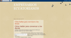 Desktop Screenshot of ecuatorianosempresarios.blogspot.com
