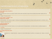 Tablet Screenshot of ecuatorianosempresarios.blogspot.com