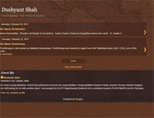 Tablet Screenshot of dushyantshah.blogspot.com