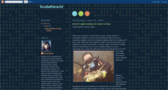 Desktop Screenshot of diveinkarachi.blogspot.com