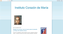 Desktop Screenshot of institutocorazonmaria.blogspot.com