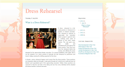 Desktop Screenshot of mydressrehearsal.blogspot.com