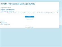 Tablet Screenshot of inmatriprofessionalmarriagebureau.blogspot.com