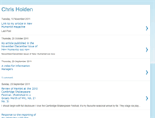 Tablet Screenshot of chrisholden.blogspot.com