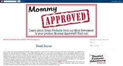 Desktop Screenshot of mommyapproved.blogspot.com