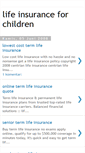 Mobile Screenshot of lifeinsuranceforchildren.blogspot.com