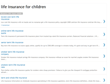 Tablet Screenshot of lifeinsuranceforchildren.blogspot.com