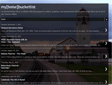 Tablet Screenshot of boisebucketlist.blogspot.com