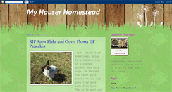 Desktop Screenshot of hauserhomestead.blogspot.com
