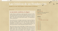 Desktop Screenshot of cronicasdeunhombregris.blogspot.com