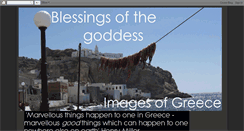 Desktop Screenshot of blessingsofthegoddess.blogspot.com